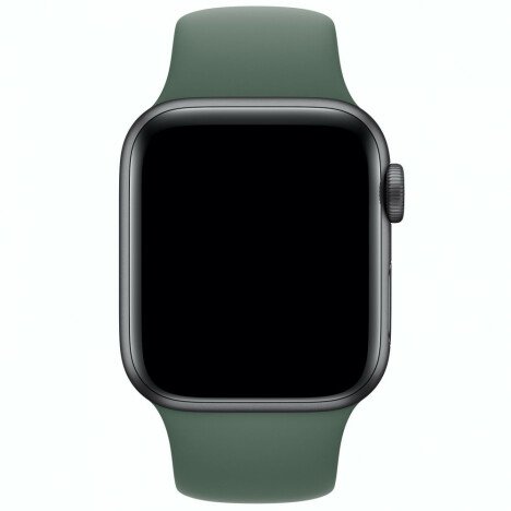 Curea iUni compatibila cu Apple Watch 1/2/3/4/5/6/7, 38mm, Silicon, Green/Turquoise