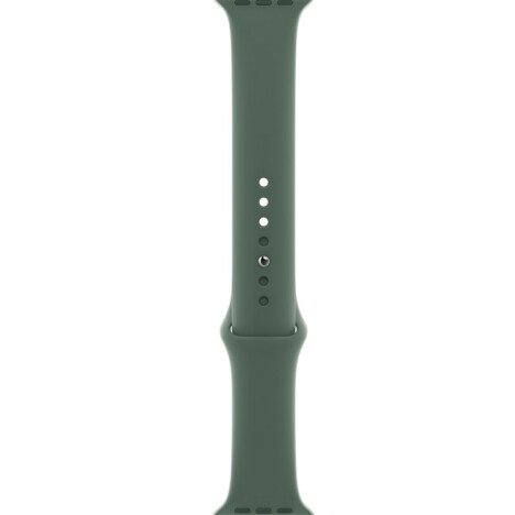 Curea iUni compatibila cu Apple Watch 1/2/3/4/5/6/7, 38mm, Silicon, Green/Turquoise